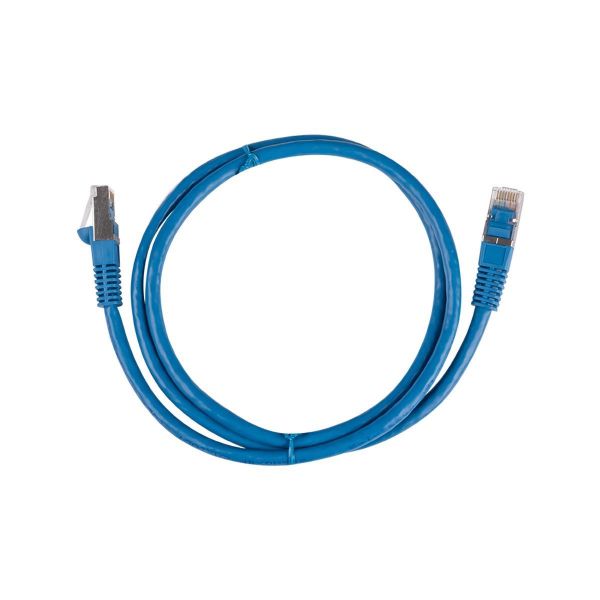 Picture of 0.Cat6A S/FTP Blue 10G Patch Lead 26AWG 500MHz Shielded Plug. Cat6 Augmented