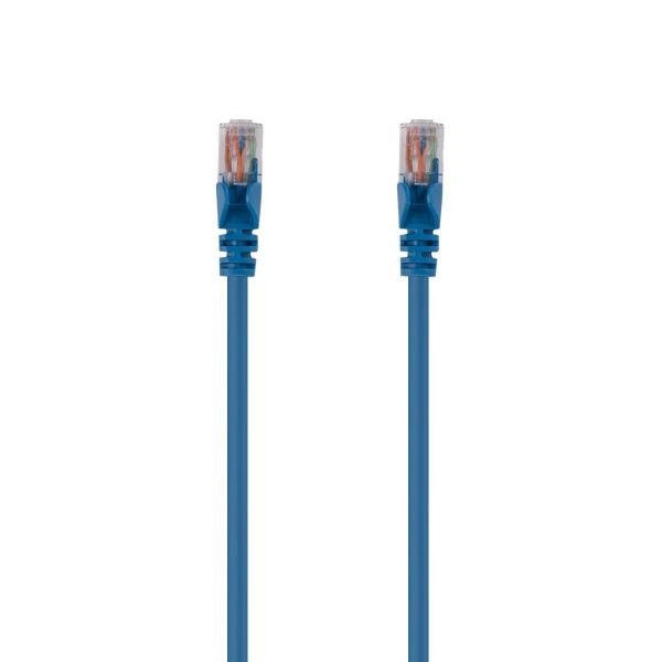 Picture of 0.Cat6 Blue UTP Patch Lead T568A 250MHZ 24AWG Unshielded Plug.