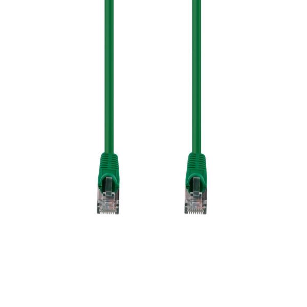 Picture of 0.Cat6A S/FTP Green 10G Patch Lead 26AWG 500MHz Shielded Plug. Cat6 Augmented