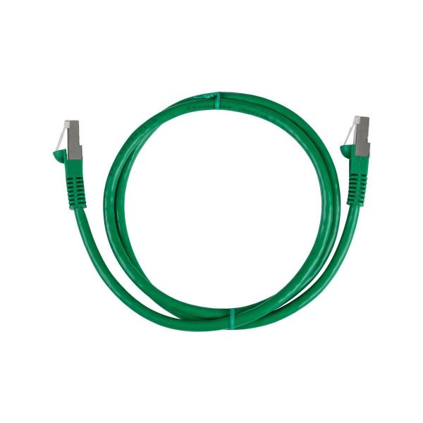 Picture of 0.Cat6A S/FTP Green 10G Patch Lead 26AWG 500MHz Shielded Plug. Cat6 Augmented