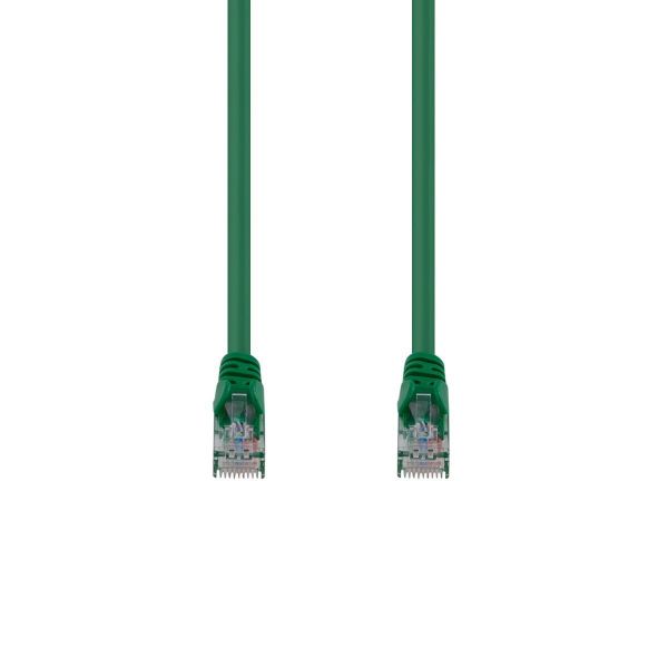 Picture of Cat6 Green UTP Patch Lead T568A 250MHZ 24AWG Unshielded Plug.