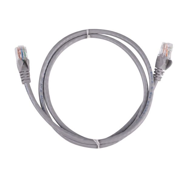 Picture of 1.5m Grey Cat6 UTP Patch Lead T568A 250MHZ 24AWG Unshielded Plug.