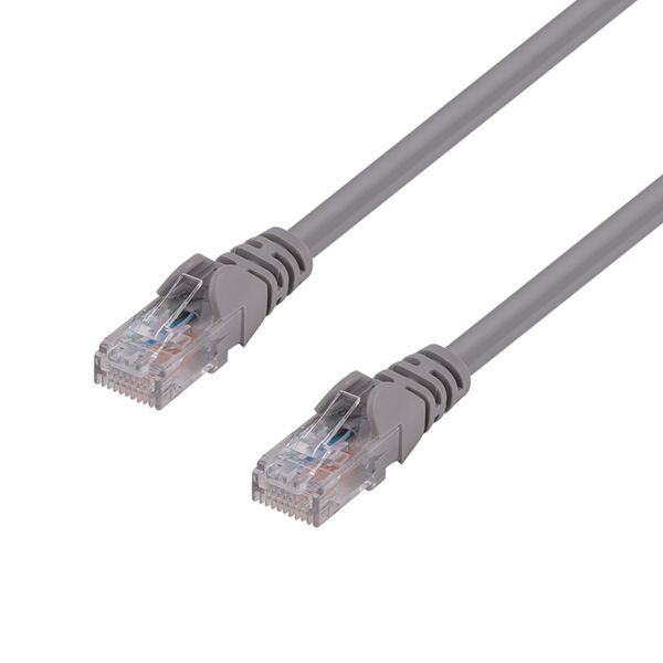 Picture of 0.Cat6 Grey UTP Patch Lead T568A 250MHZ 24AWG Unshielded Plug.