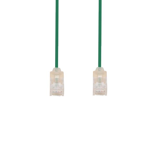 Picture of 3m Cat6A 10G Green UTP LSZH Patch Lead 30AWG 802.3af with Unshielded Plug.