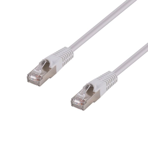 Picture of 20m Cat6A S/FTP White 10G Patch Lead 26AWG 500MHz Shielded Plug. Cat6 Augmented