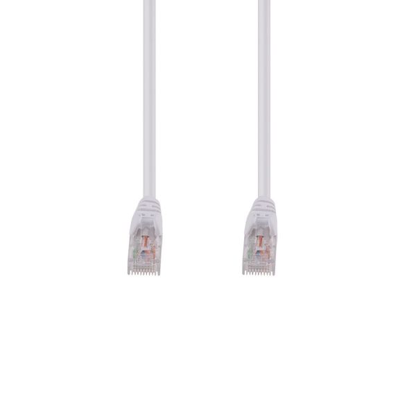 Picture of 10m Cat6 White UTP Patch Lead T568A 250MHZ 24AWG Unshielded Plug.