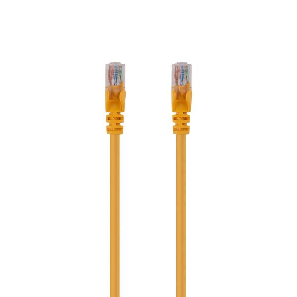 Picture of 0.5m Cat6 Yellow UTP Patch Lead T568A 250MHZ 24AWG Unshielded Plug.