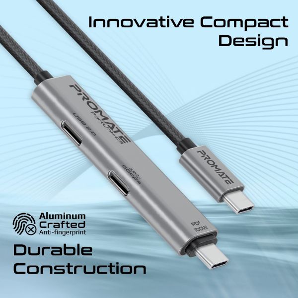 Picture of 1.5m 100W USB-C to USB-C Dual USB-C Port Data & Charge Cable. Supports up to 5Gbps