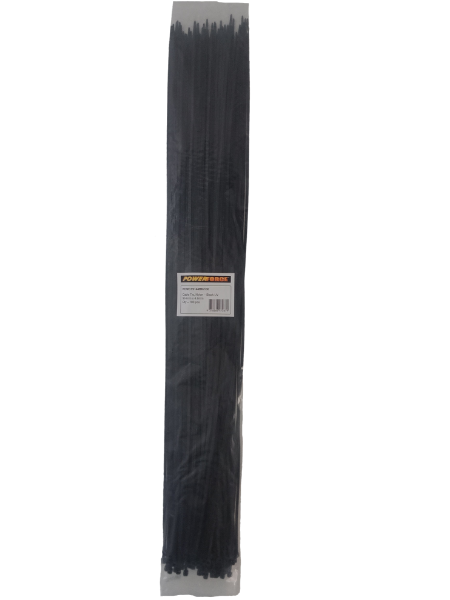 Picture of 4.8 x 914mm Black UV Cable Ties Pack of 100 22kgs Tensile Strength