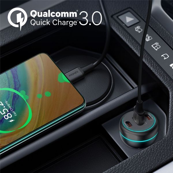 Picture of 230W RapidCharge Car Charger w/ Dual PD & QC Ports. 140W & 45W PD for Notebooks