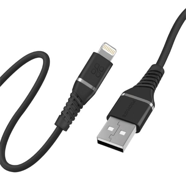 Picture of 1.2m MFI Certified USB-A to Lightning Data & Charge Cable Black