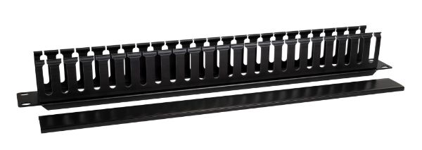 Picture of 19'' Plastic Finger Cable Management Bar Supplied w/ Cage Nuts 49.5mm Deep