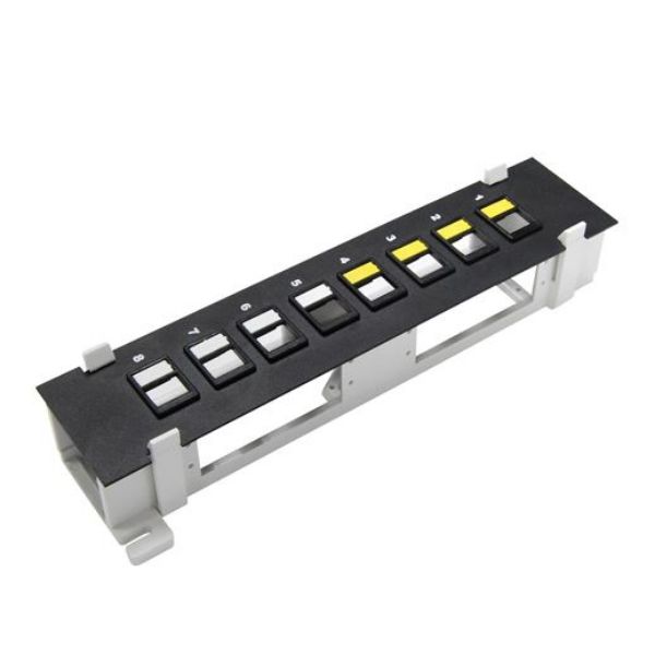 Picture of Mini 8 Port Unloaded Keystone Patch Panel