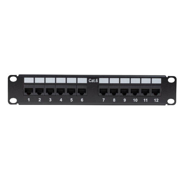 Picture of 10'' 12 Port Cat6 Patch Panel for 10'' Cabinet R10 series