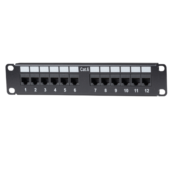 Picture of 10'' 12 Port Cat6 Patch Panel for 10'' Cabinet R10 series
