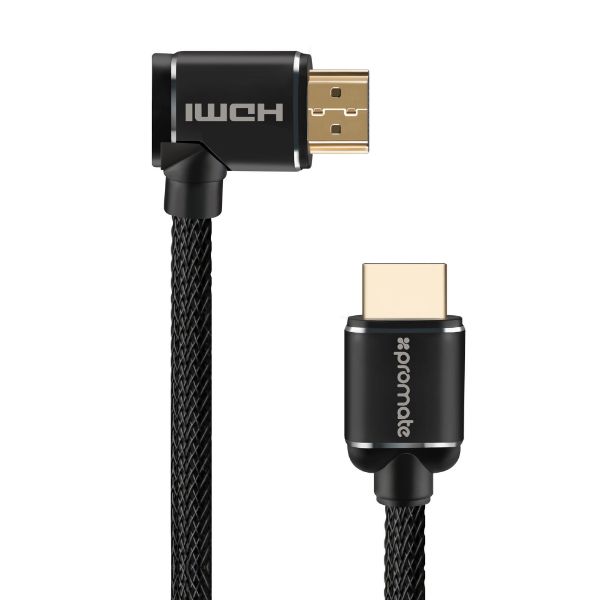 Picture of 5m 4K HDMI right angle Cable. 24K Gold plated Ethernet. 3D support