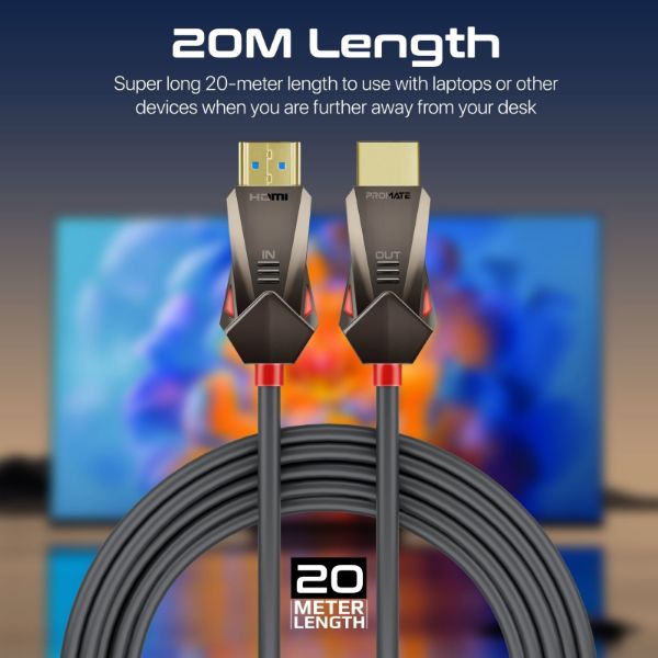 Picture of 20m Ultra-High Definition (UHD) 2.0 HDMI Cable. Supports 4K@60Hz (4096x2160).