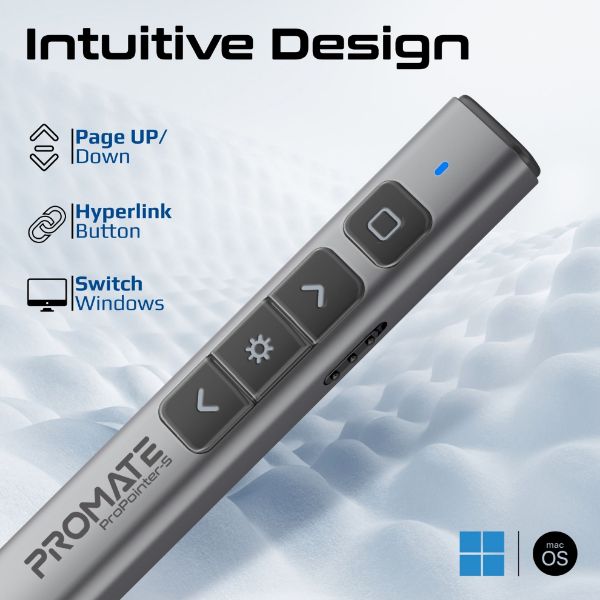Picture of UniverIntuitive Laser Pointer w/ Built-in Stylus Pen 220mAh Built-in Battery 10m