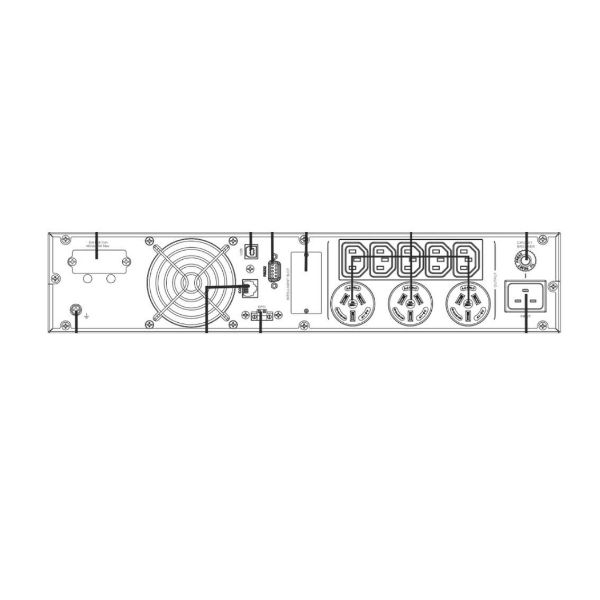 Picture of Centurion RT LiFeP04 2kVA 1.8kW Lithium-ion Long-Run Online UPS. Includes Rail Kit