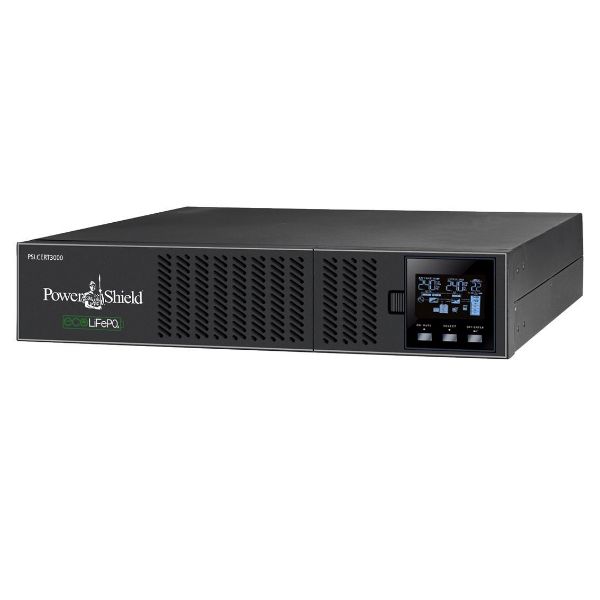 Picture of Centurion RT LiFePO4 3000VA Lithium-ion Online UPS. True double-conversion. Output