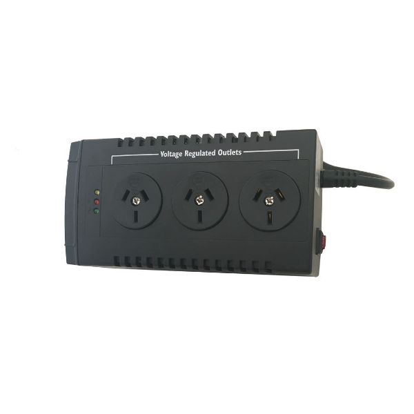 Picture of VoltGuard AVR 1500VA / 750W w/ 3x 3 Pin Outlet Sockets. Protects Against Surges