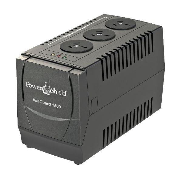 Picture of VoltGuard AVR 1500VA / 750W w/ 3x 3 Pin Outlet Sockets. Protects Against Surges