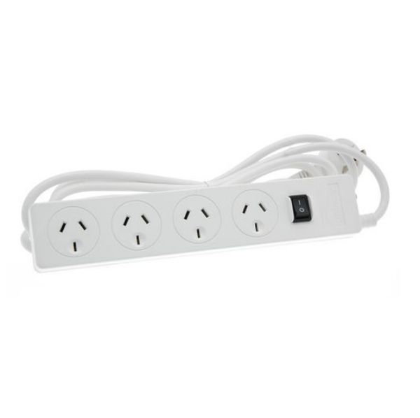 Picture of 4-Way Powerboard w/ Surge & Overload Protection 3m Power cord