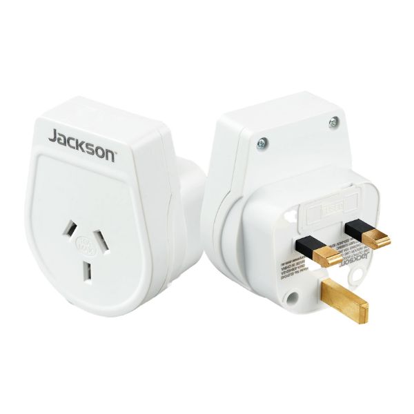 Picture of Slim Outbound Travel Adaptor for use in UK/Hong Kong 3-Pin NZ/AUS Plugs.