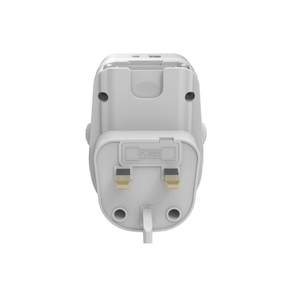 Picture of Outbound Travel Adaptor with USB-A/C. Converts 2-Pin NZ/AUS Plugs for Use in More than 150