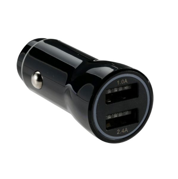 Picture of 3.4A Dual Port In-Car Phone Charger w/ 2x USB-A Ports. Fast Charge 2 Devices