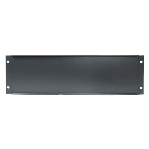 Picture of 3RU 19'' Blanking Panel. Black Includes 4x Cage Nuts