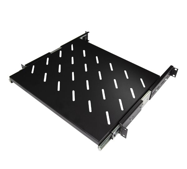 Picture of Sliding Shelf 375mm Deep to fit 600mm Deep Cabinets Max load: 20kg. Black Colour