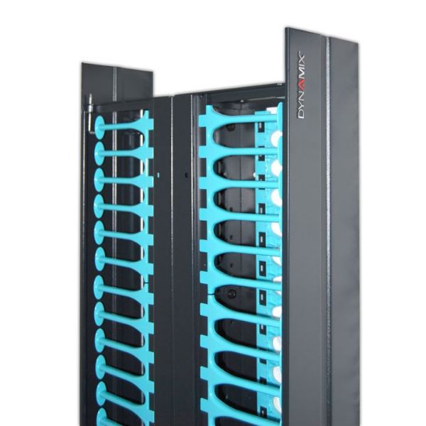 Picture of Dual 150mm Wide Finger Duct Cable Management Panels for RDF47U Frame