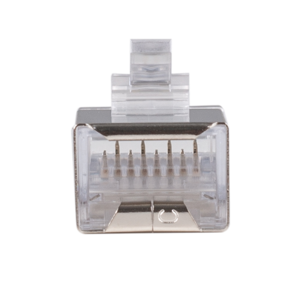 Picture of Cat6 RJ45 20pc Bag 8P8C Modular Plug 50 Micron w/ Insert Stranded Shielded Round