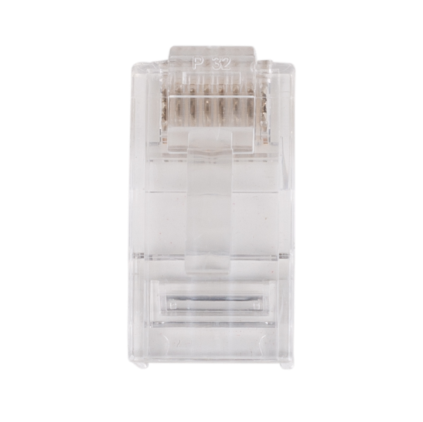 Picture of Cat6 RJ45 Plug 20pc Bag 8P8C 2 Piece Modular Plug 50 Micron for Stranded/Solid Cable