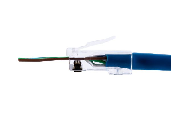 Picture of Cat6 UTP Push Through Plug 20pc Pack for Solid/Stranded Cable Conductor size : 1.05mm