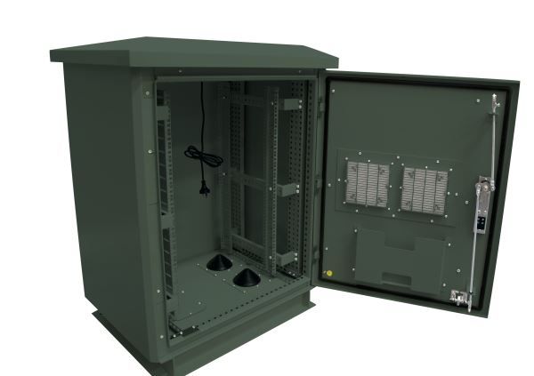 Picture of 18RU Outdoor FreeStanding Cabinet. (800x600x975mm) IP45 Rated
