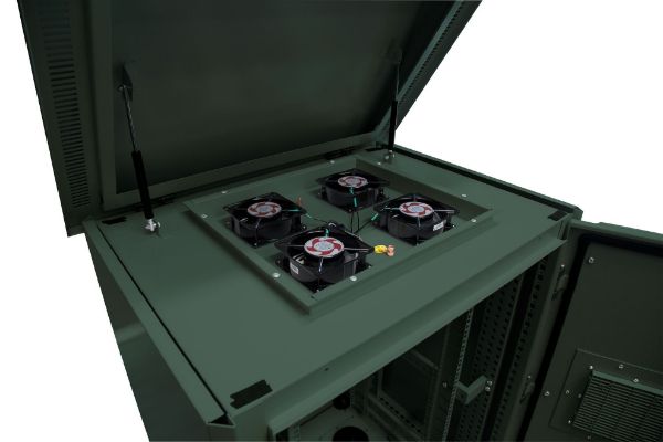 Picture of 18RU Outdoor FreeStanding Cabinet. (800x800x18U) IP45 Rated