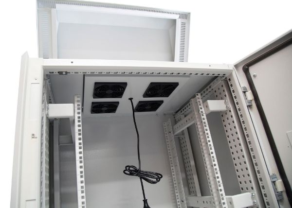 Picture of 18RU Outdoor FreeStanding Cabinet. (800x800x18U) IP45 Rated