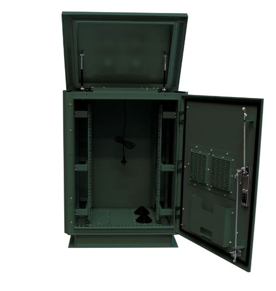 Picture of 24RU Outdoor FreeStanding Cabinet. (800 x 800 x 24U) IP45 Rated