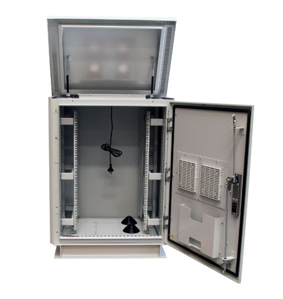 Picture of 24RU Outdoor FreeStanding Cabinet. (800 x 800 x 24U) IP45 Rated