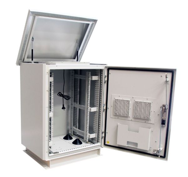 Picture of 27RU Outdoor FreeStanding Cabinet. (800 x 800 x 27U) IP45 Rated