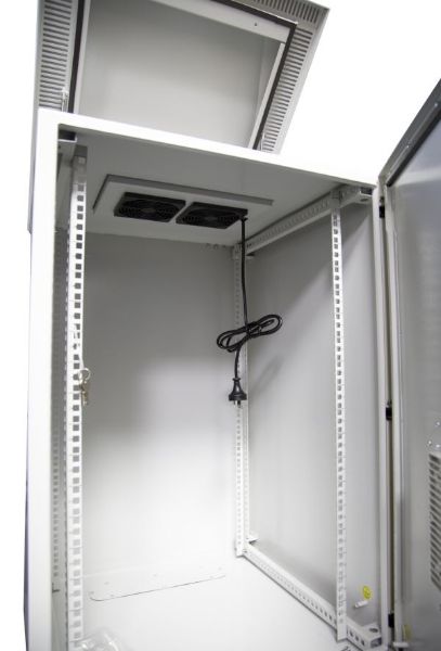 Picture of 24RU Vented Outdoor Wall Mount Cabinet.Dim 611x425x1190 IP45 rated Lockable Door