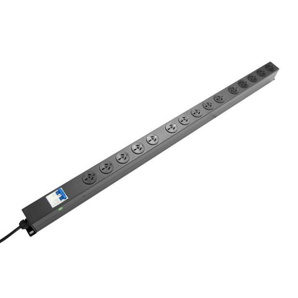 Picture of 15 Outlet Vertical Power Rail (10A) w/ 6kA C-Curve MCB Commercial Installations ONLY