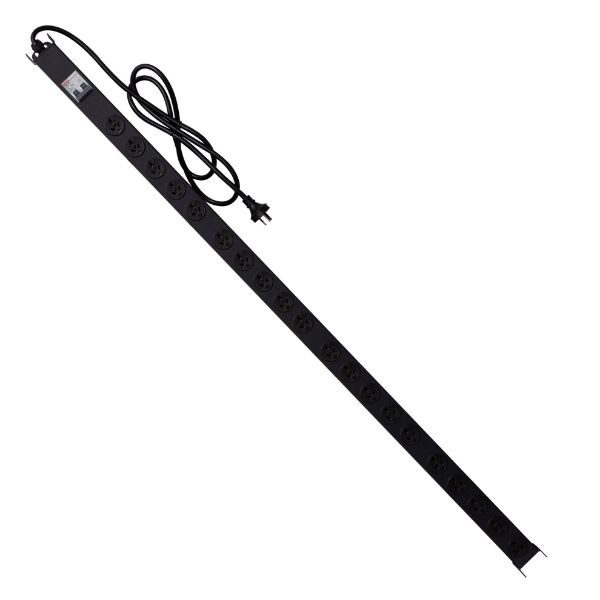 Picture of 20 Outlet Vertical Power Rail (10A) w/ 6kA C-Curve MCB Commercial Installations ONLY