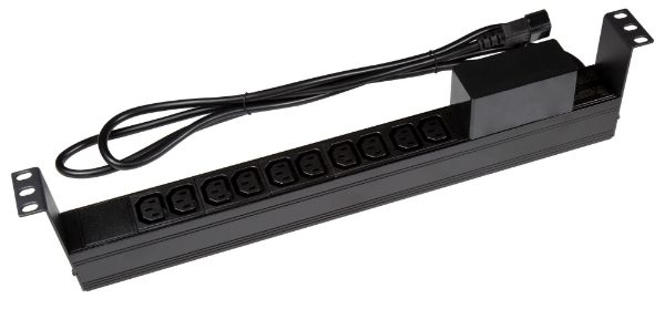 Picture of 10 Outlet Horizontal Power Rail (10A IEC C13) 6KA Commercial Installations ONLY