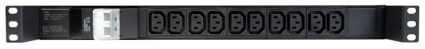 Picture of 10 Outlet Horizontal Power Rail (10A IEC C13) 6KA C-Curve Circuit Breaker