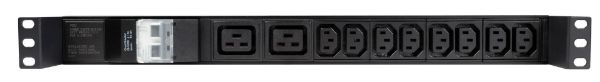 Picture of 10 Outlet Horizontal Power Rail (8x 10A IEC C13 & 2x 16A Commercial Installations ONLY