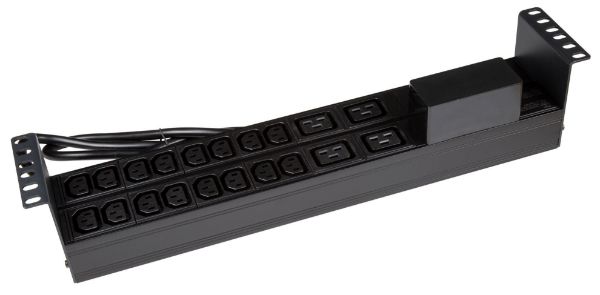 Picture of 20 Outlet Horizontal Power Rail 16x 10A IEC C13 & 4x 16A Commercial Installations ONLY