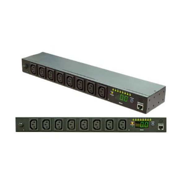 Picture of 8 Port 10A Switched PDU. Remote Individual Outlet Control PDU Power Monitoring.